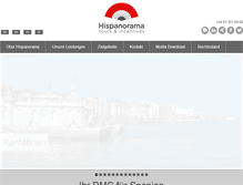 Tablet Screenshot of hispanorama-tours.com